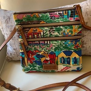 Dooney & Bourke tropical theme crossbody